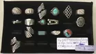 Sterling Silver Rings, some w/Coral & Turquoise