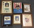 6 Framed Coin Collection Theme Displays