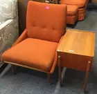 2-Pc. Mid-Century Modern Chair & Sewing Cabinet