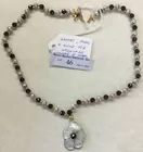 Garnet & Mother-of-Pearl 14K Gold Necklace
