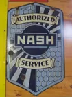 Early porc. Nash dealer sign