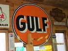 Large Orange GULF sign