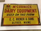 Pressed Tin Sign