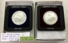 10 Uncirc. Silver Eagles in Cases
