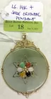 Lg. 14K and Jade Oriental Pendant