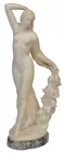 16.5 in. Antq. Cvd. Alabaster Figure
