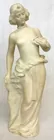18.5 in. Antq. Alabaster Statue 