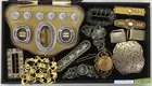 Antq. Buckles inc. Matching Set w/Clips, Buttons