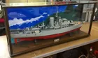 4 ft. 2 in. Hand-crafted WWII Model Boat in Case