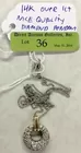 14K Diamond Circle Pendant