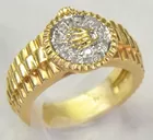 18K Rolex-style Diamond Ring