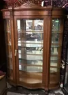 Carved Antique Curio Cabinet
