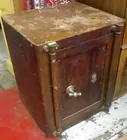 Antq. Small Safe w/Wood Design
