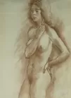 Nude Pastel on Paper sgd. Raphael Soyer