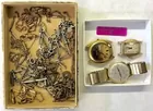 3 Vintage Watches, Old Pocketwatch Chains