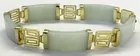 14K Light Green Jade Bracelet