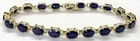 14K Bracelet w/Lg. Sapphires