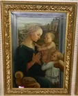 Madonna & Child w/Angels in Gilt Wood Frame