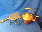 Early Amer. Copper Kettle & stand