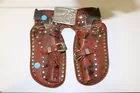 Roy Rogers Double Holster & Belt w/Two Cap Pi