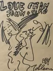 Marker Drawing dated 1969 Sgd. John Lennon
