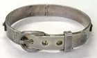 Taxco Stelring Onyx Buckle Bracelet