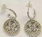 John Hardy Sterling 18K Earrings