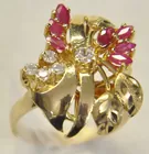 14K Ruby & CZ Ring