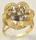 14K Diamond Cocktail Ring