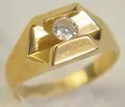 14K Men's Diamond Ring