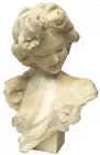 Alabaster Bust sgd. Antonio Frilli