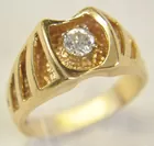 14K Men's Diamond Ring