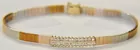 14K Tri-Color Bracelet w/Diamonds