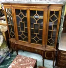 Inlaid China Cabinet, As Is