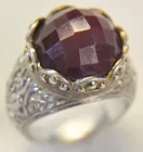 Lg. Sterling Ring w/Lg. Ruby