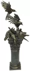 Bronze Sculpture of Birds on a Column
