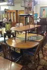 Koefoeds Dining Table, Leaf, 6 Chairs