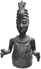 Lg. Benin African Bronze Bust