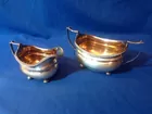 #17 George III Silver Sugar & cream