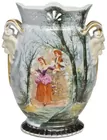 13-in. tall Hand-painted Vase