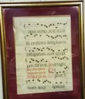 Framed Latin Sheet Music