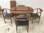 Winchendon Solid Teak Mid Mod 5pc. Dining Group
