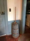 Old blue paint Butter Churn