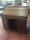 Oak S Raised Panel Roll Top Desk