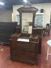 Victorian Walnut Dresser & Mirror