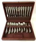72 Pc. Wallace Sterling Grand Baroque Flatware Set