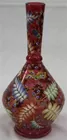 A Cranberry Glass Stick Vase