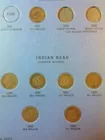 87) Indian folder w/35 coins