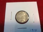 99) 1914 Barber Dime AU.
