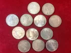 131) 12 Silver Dollars, Circ-B.U.